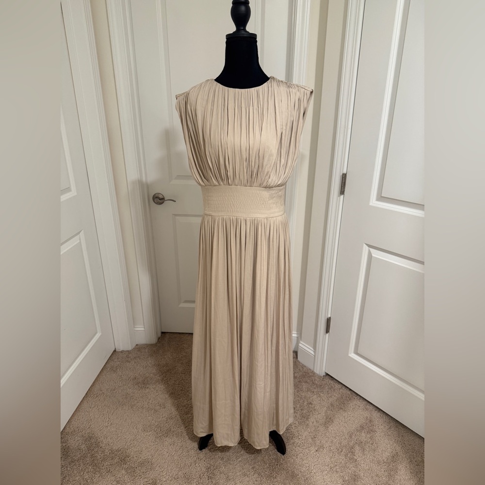 Banana Republic Crystal Pleated Maxi Dress